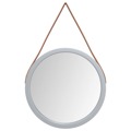Espelho de Parede com Alça ø 35 cm Prateado