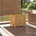 Caixa de Arrumação para Jardim 60x52x55 cm Bambu
