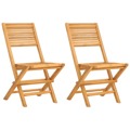 Cadeiras de Jardim Dobráveis 2 pcs 47x62x90 cm Teca Maciça