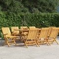 Cadeiras de Jardim Dobráveis 8 pcs 61x67x90 cm Teca Maciça