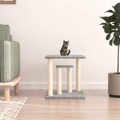 Postes Arranhadores para Gatos com Plataformas 50cm Cinza-claro