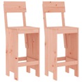 Cadeiras de Bar 2 pcs 40x48,5x115,5cm Madeira de Douglas Maciça