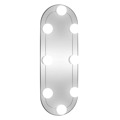 Espelho de Parede Oval com Luzes LED 15x40 cm Vidro