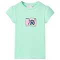 T-shirt de Criança Verde Brilhante 128