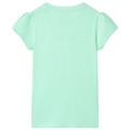 T-shirt de Criança Verde Brilhante 140