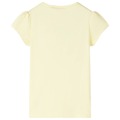 T-shirt de Criança com Estampa de Patins Amarelo-suave 92