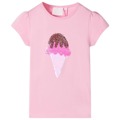 T-shirt para Criança Rosa-choque 140