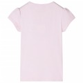 T-shirt de Manga Curta para Criança Rosa-suave 140