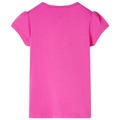 T-shirt de Manga Curta para Criança Rosa-escuro 116