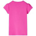 T-shirt de Manga Curta para Criança Rosa-escuro 140