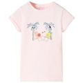 T-shirt para Criança C/ Estampa de Desenho Animado Rosa-suave 92