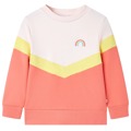 Sweatshirt para Criança Rosa Suave 140