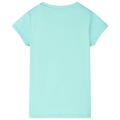 T-shirt Infantil com Estampa de Cães Menta-claro 128