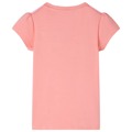 T-shirt Infantil com Estampa de Arco-íris Coral-claro 92