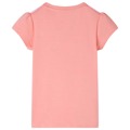 T-shirt Infantil com Estampa de Arco-íris Coral-claro 140