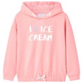 Sweatshirt para Criança com Capuz Rosa-brilhante 104