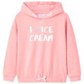 Sweatshirt para Criança com Capuz Rosa-brilhante 116