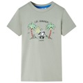 T-shirt Infantil Estampa de Macaco Caqui-claro 92