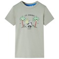 T-shirt Infantil Estampa de Macaco Caqui-claro 104