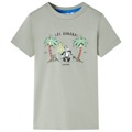 T-shirt Infantil Estampa de Macaco Caqui-claro 128