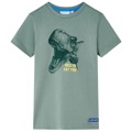 T-shirt para Criança com Estampa de Dinossauro Caqui 140