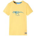 T-shirt para Criança com Estampa de Dinossauro Ocre-claro 92