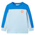 Sweatshirt para Criança Azul-brilhante e Azul-claro 128