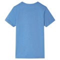 T-shirt Infantil com Mangas Curtas Azul-médio 140