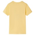 T-shirt Infantil com Mangas Curtas Amarelo 140