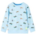 Sweatshirt para Criança Azul-claro Mesclado 128