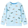 Sweatshirt para Criança Azul-claro Mesclado 140