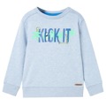 Sweatshirt para Criança Azul-suave Mesclado 92