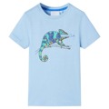 T-shirt de Manga Curta para Criança Azul-claro 92