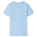 T-shirt de Manga Curta para Criança Azul-claro 92