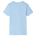 T-shirt de Manga Curta para Criança Azul-claro 104
