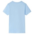T-shirt de Manga Curta para Criança Azul-claro 128