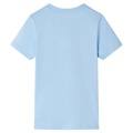 T-shirt de Manga Curta para Criança Azul-claro 140