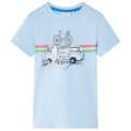 T-shirt para Criança com Estampa de Autocarro Azul-claro 92