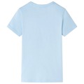 T-shirt para Criança com Estampa de Autocarro Azul-claro 128