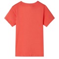 T-shirt Manga Curta para Criança Vermelho-claro 104