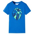 T-shirt para Criança com Estampa de Leão Azul 104