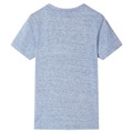 T-shirt de Manga Curta para Criança Azul-mesclado 116