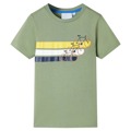 T-shirt de Manga Curta para Criança Caqui-claro 104