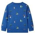 Sweatshirt para Criança Azul-escuro Mesclado 104