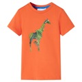 T-shirt de Criança com Estampa de Girafa Laranja-brilhante 128