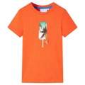 T-shirt de Criança Laranja-escuro 140