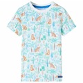 T-shirt Infantil com Estampa de Tigre Cor Cru 116