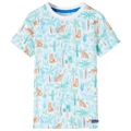 T-shirt Infantil com Estampa de Tigre Cor Cru 128