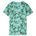 T-shirt para Criança Verde-claro Mesclado 104