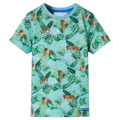 T-shirt para Criança Verde-claro Mesclado 140
